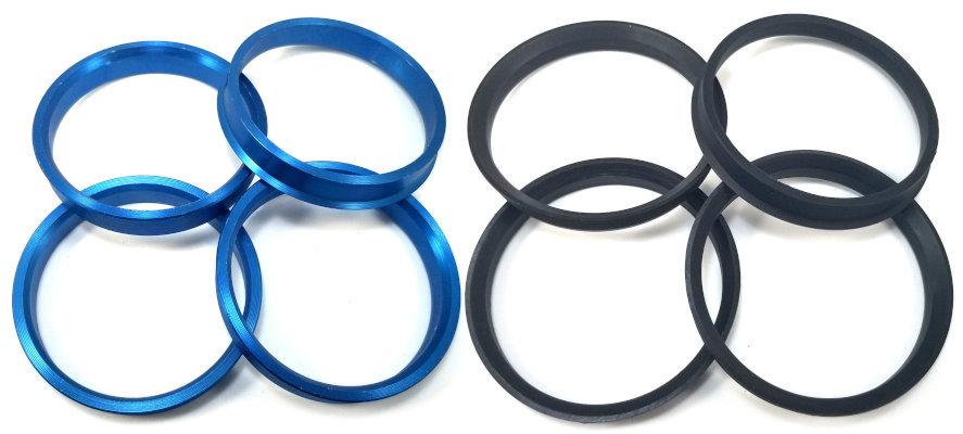 72 TO 57.10 HUB CENTRIC CENTERING RINGS 72mm TO 57.10mm HIGH QUALITY 