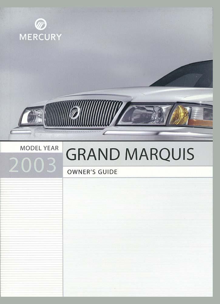 OEM Maintenance Owner's Manual Bound for Mercury Grand Marquis 2003 | eBay