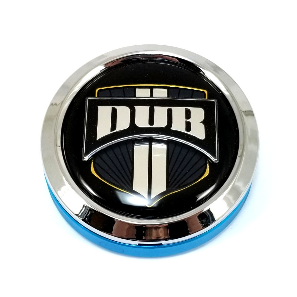 1002-01 DUB Chrome Wheel Center Hub Cap Spinner (w/IRG Bearings) 3.9 ...