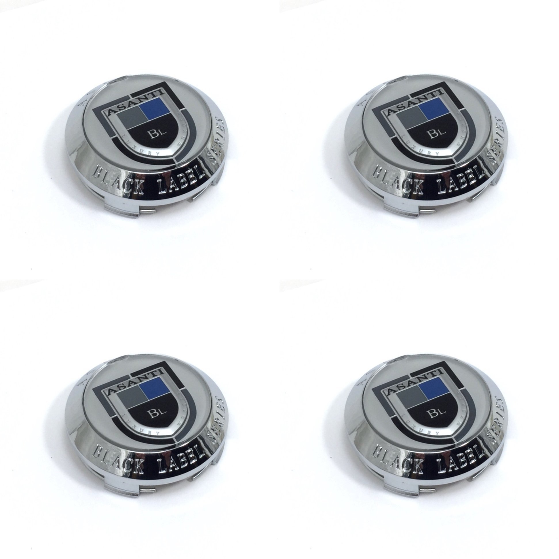 4 Asanti Chrome Wheel Center Hub Caps 5L ABL-4 Capella ABL ...